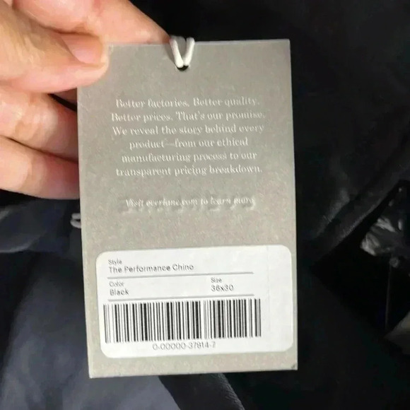 Everlane Men The Performance Chino Uniform Work Casual Navy Pants NWT 36… - Picture 6 of 6